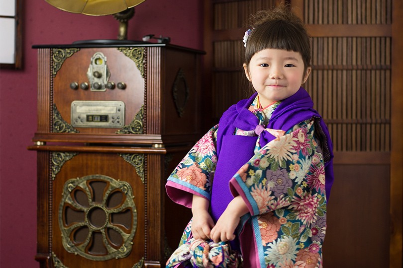 セットアップ 【セール】 3歳 七五三 はいからがーる 着物セット